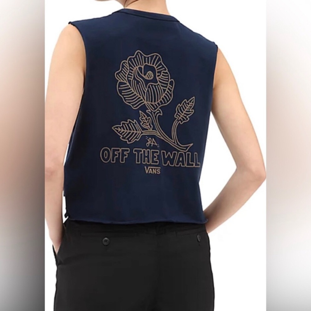 New navy Vans Muscle tank